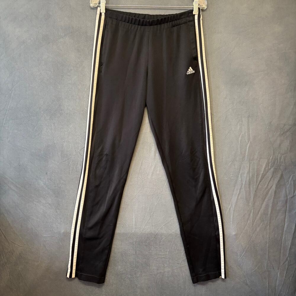 Vintage Adidas 3 Stripes Soccer Pants Performance Work Out Soft Men Small Lounge